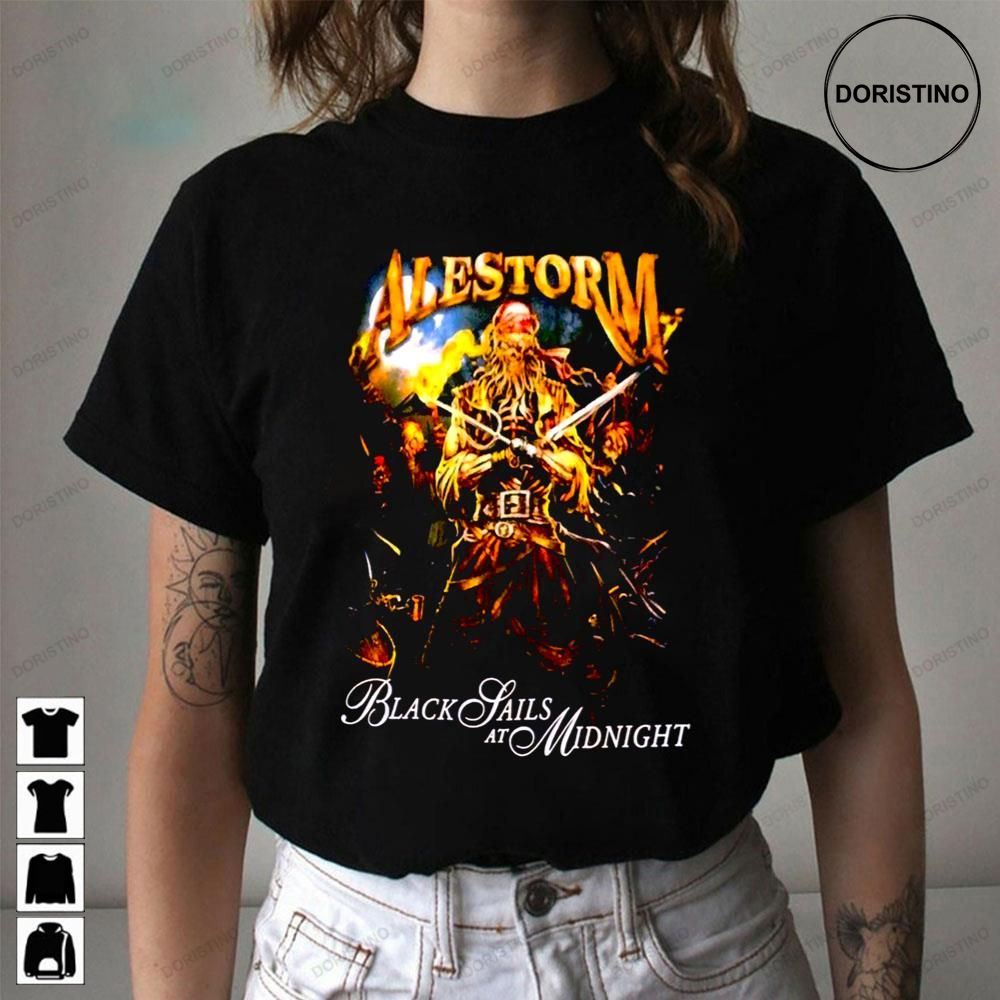 Black Sails At Midnight Alestorm Limited Edition T-shirts